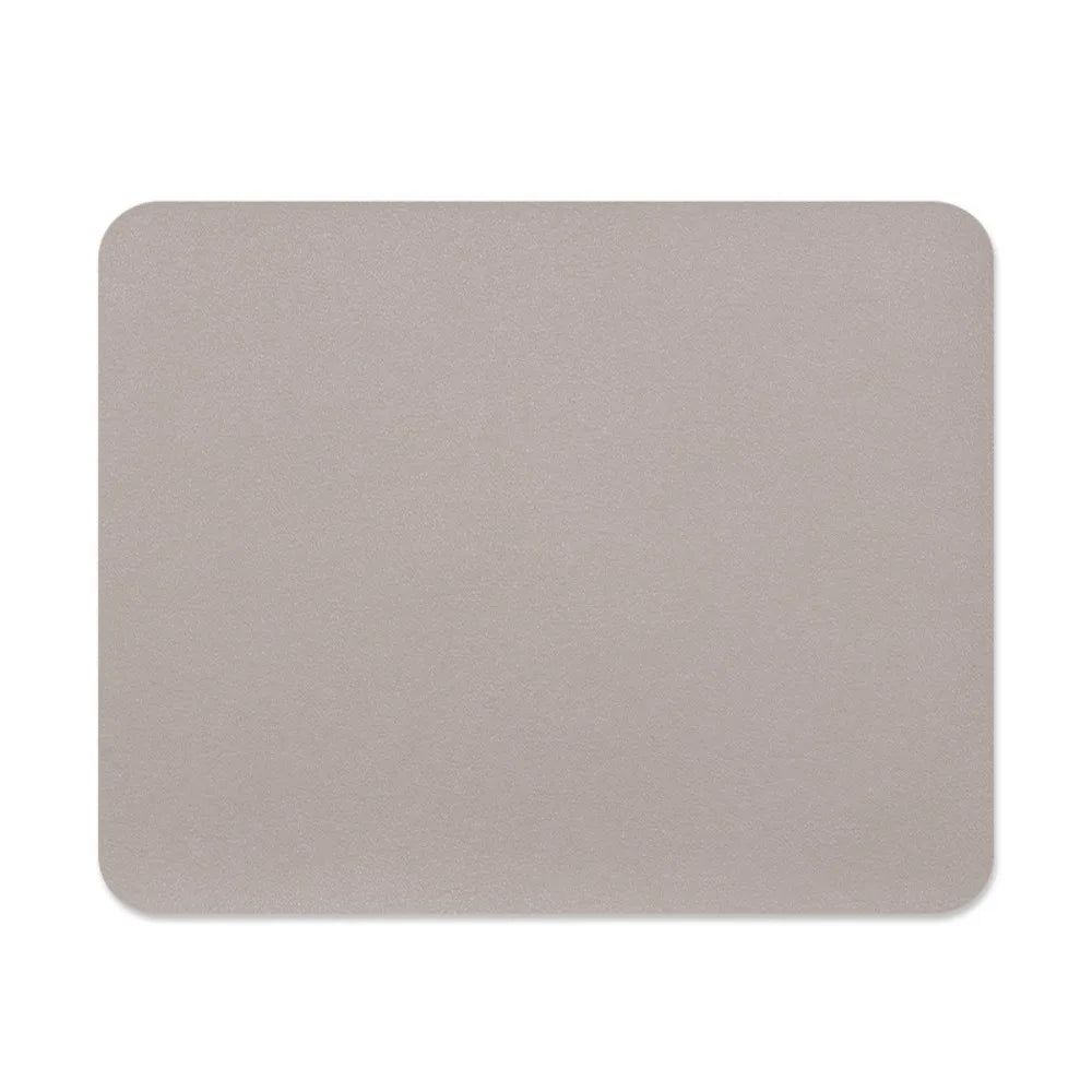 tapis souris cuir résistant antidérapant marron noir gris bleu rose vert moderne minimaliste