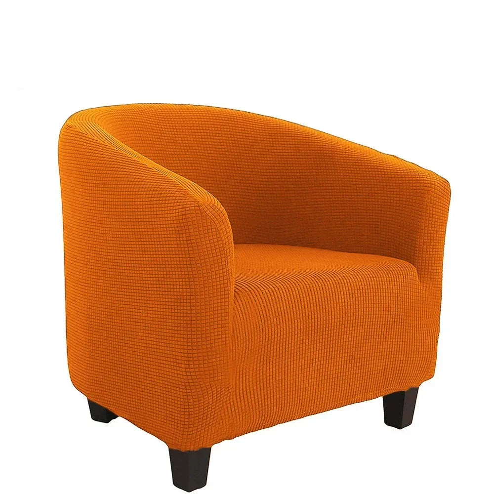 housse fauteuil moderne carreaux gris blanc élastique décorative salon salon maison intérieur