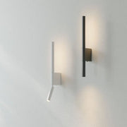 Lampe de chevet murale LED noire rotative moderne pour chambre et salon - Éclairage minimaliste