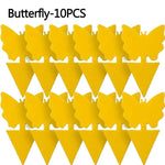 pièges insectes adhésifs papillon jaune moderne protection jardin 13x8cm abeilles mouches moustiques fourmis