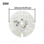 plaque led circulaire blanc blanc chaud 9w 12w 20w moderne sans pilote smd2835