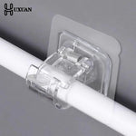 crochet rideau transparent moderne adhésif fixe porte rideau sans perçage support mural clip fixations