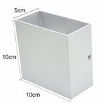 applique murale led moderne noir blanc surface mate 10cm 10cm 5cm minimaliste fixée mur