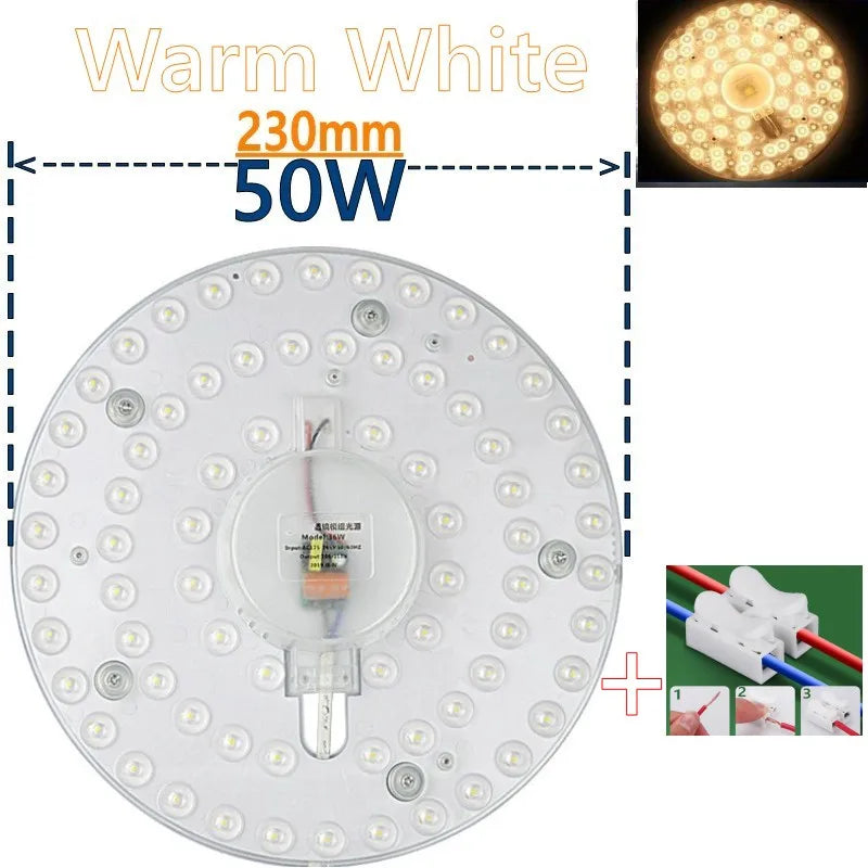 plafonnier led rond blanc moderne adhésif interrupteur lentille protection 12w 18w 24w 36w 50w