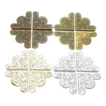 cornières décoratives fleurs feuilles adhésives bleu doré blanc bronze 43mm 43mm