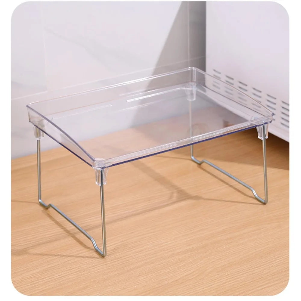 support pliable transparent moderne pieds métalliques élégant organisation travail durable robuste