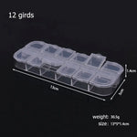 boîtes rangement transparentes modernes 10 compartiments 15 compartiments poignées bijoux fournitures artisanales