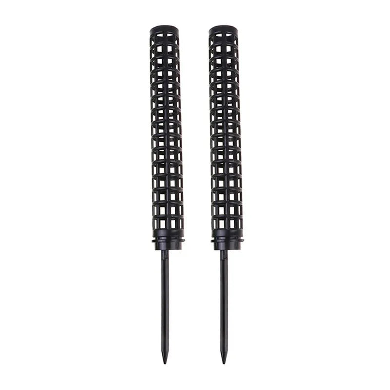 support plante plastique blanc moderne grille mailles régulières insertion sol