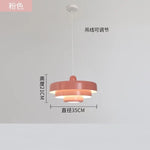 suspension lumineuse moderne orange vert blanc circulaire stratifiée scandinave opaques