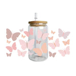 autocollants papillons fleurs tasse imperméable adhésif floral transparent amerique bricolage