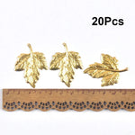 connecteurs métal doré feuilles branches décoration artisanale scrapbooking bijouterie 21 78mm