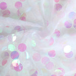 ruban table argent violet blanc rose or circulaires brillants décoratif festif opacité 30x274cm