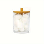 boîtes rangement coton tige transparentes moderne boites acrylique réutilisables minimaliste
