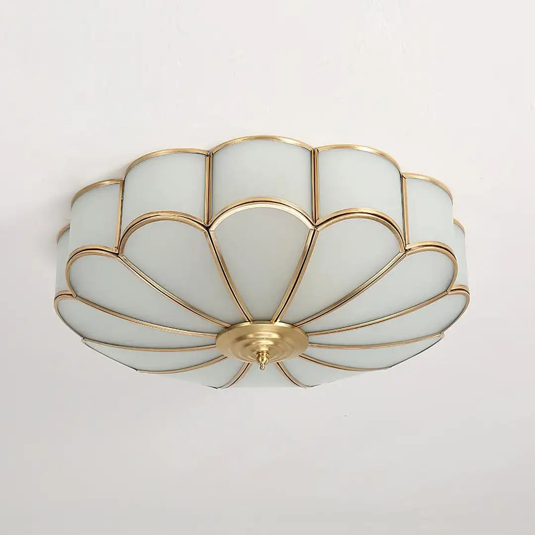 plafonnier led moderne cuivre blanc doré ressort coquillage lumières 90 260v e27