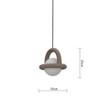 suspension lumineuse moderne pendentif acrylique noir blanc orange bleu rouge anneau métal lampe LEDflux60