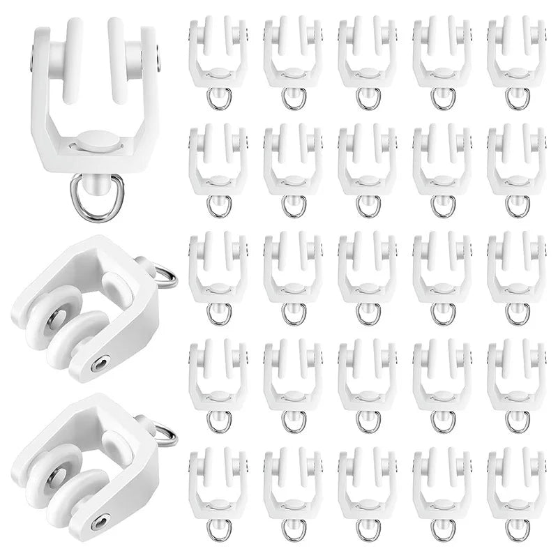 clips rideau blancs ronds lisses modernes tissus eyelets pack 30pcs 60pcs