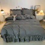 Ensemble literie complet housse de couette, drap et taies d'oreiller