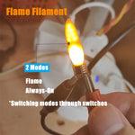 décoration anniversaire bougie filament led orange bleu verte clip câble moderne minimaliste festive