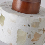 lampe suspendue moderne terrazzo pierre colorée blanc marron salon chambre restaurant étude cuisine hall
