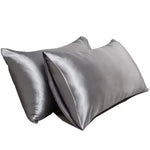 housse coussin moderne couleur rose pâle blanc gris beige violet satinée opaque lit chambre