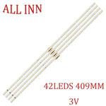 ruban led blanc moderne 42 leds 409 mm 3v connecteurs