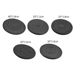 support rond moderne noir texture géométrique adhésif opacité plateau tournant 360 degrés diamètre 20