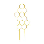 treillis plastique nid d'abeille jaune doré plantes grimpantes fleurs balcon jardin moderne minimaliste
