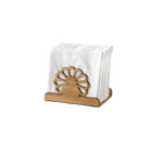 porte serviettes bois blanc élégant fleurs papillon chat rétro animal mignon tournesol détachable