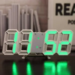 horloge numérique moderne horloge table bleu blanc vert pieds numeros geometriques