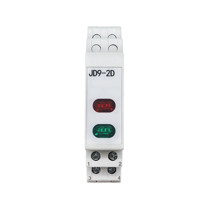 interrupteur électrique blanc rouge moderne rail voyants lumineux ac dc 230v