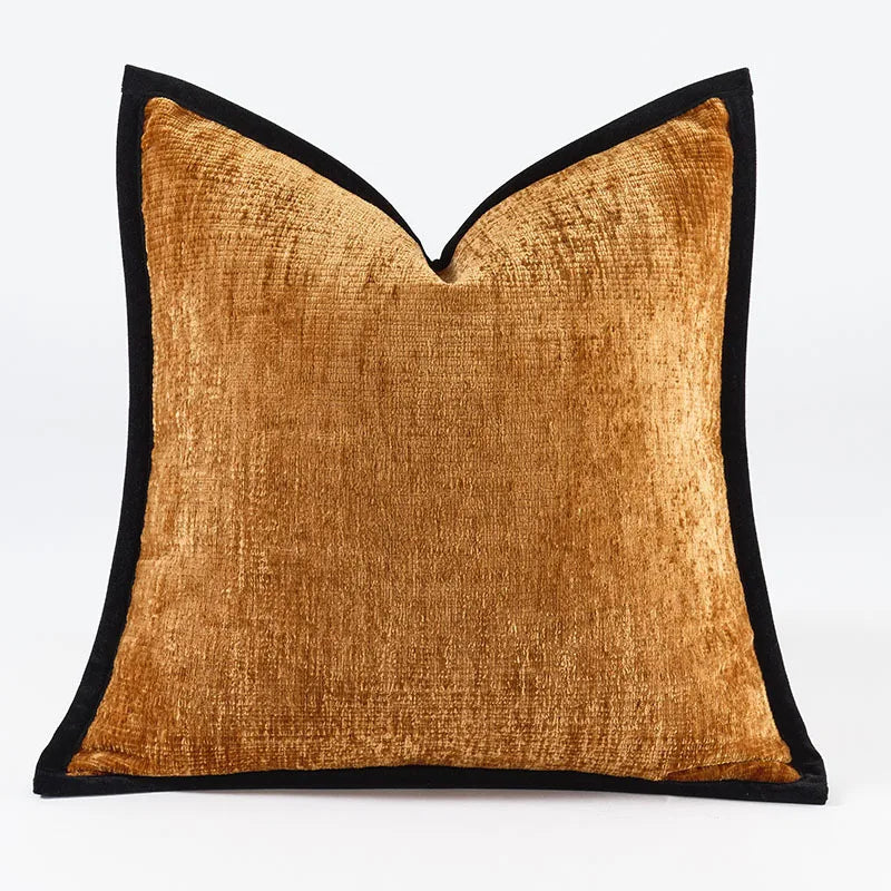 coussin carré velours beige gris noir adhésif contemporain decoration maison nordique 45x45cm 50x50cm