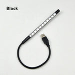 lampe led noir pince flexible interrupteur usb rechargeable moderne étude lecture
