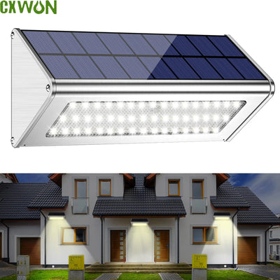 Lampe solaire 48 LED alliage aluminium extérieur