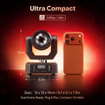 projecteur led noir moderne dmx affichage numerique ports dmx scènes dj discothèque
