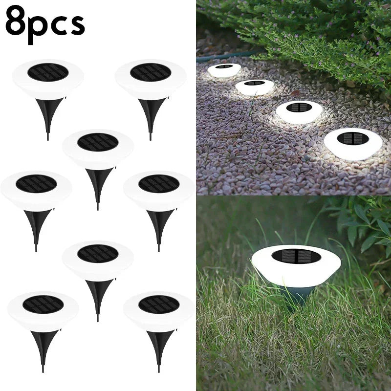 lumière solaire led moderne autoadhésive extérieure blanc ip65 12vacs 4pcs 8pcs