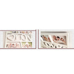 Cadre mural blanc avec photos 10x15 cm en décoration intérieure