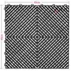 tapis sol modulaires antidérapants bleu noir blanc moderne connecteurs clip système