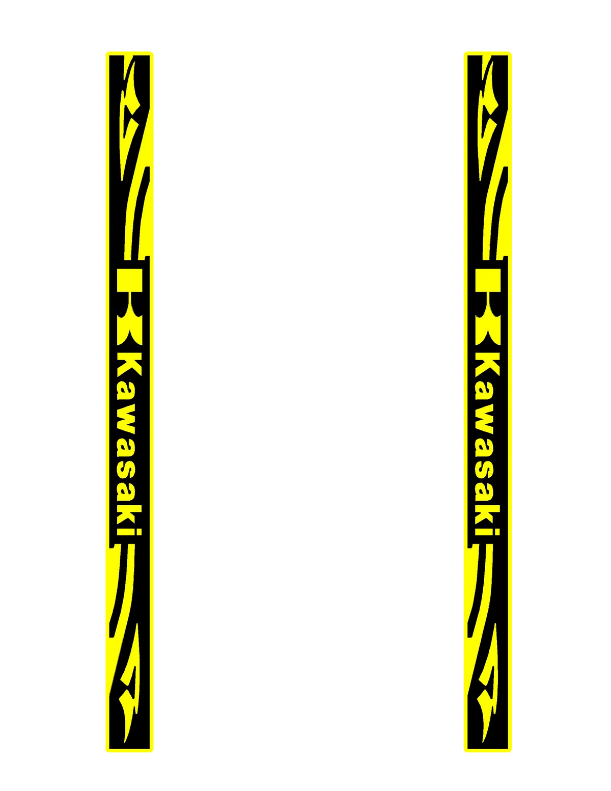 pad pédale personnalisé noir jaune logo kawasaki motifs géométriques sportif antidérapant surf thuyềnvangstakmat