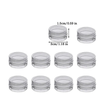 boîtes rangement transparentes plastique réutilisables modernes cosmétiques maquillage nail art