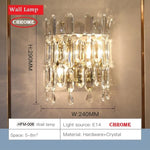 lustre moderne élégant cristal transparent doré salon chambre restaurant