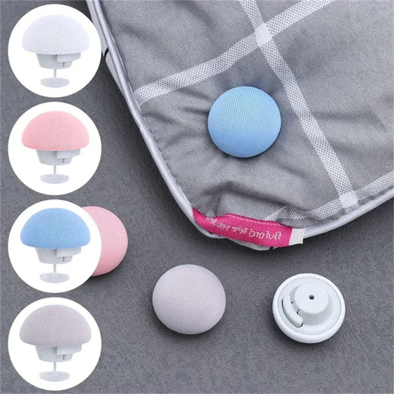 boutons lit adhésifs blanc rose bleu gris modernes drap housse antidérapants fixateurs lot 4pcs