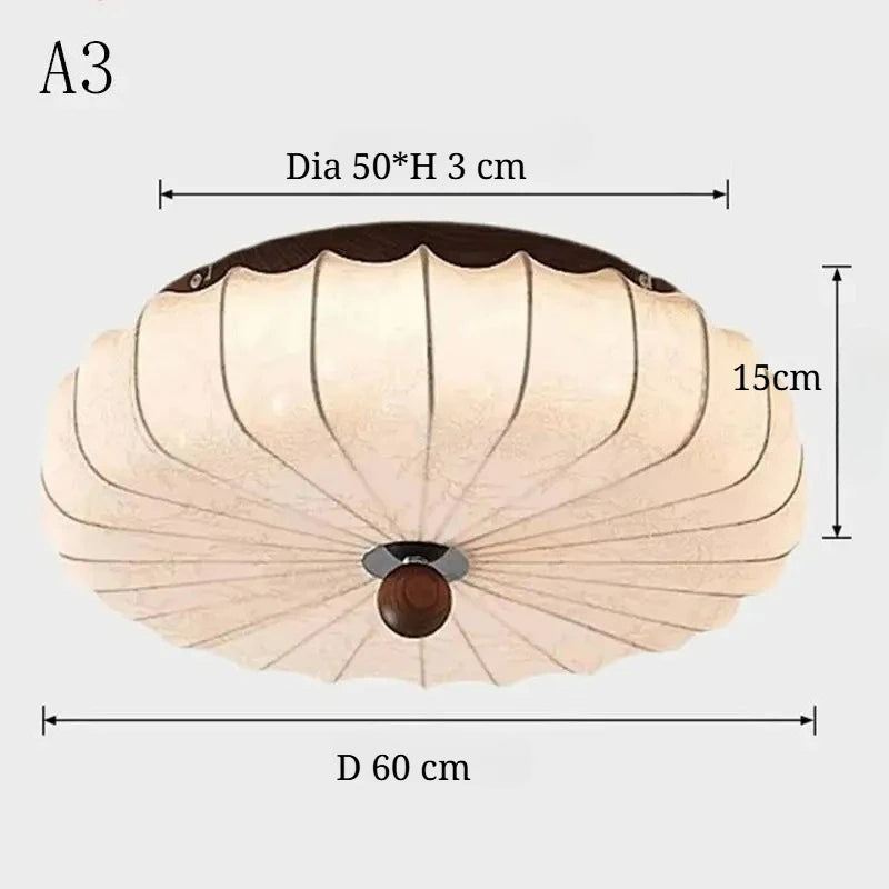 luminaire tissu vintage moderne beige marron motifs floraux opacité variable éclairage quotidien chambre couloir