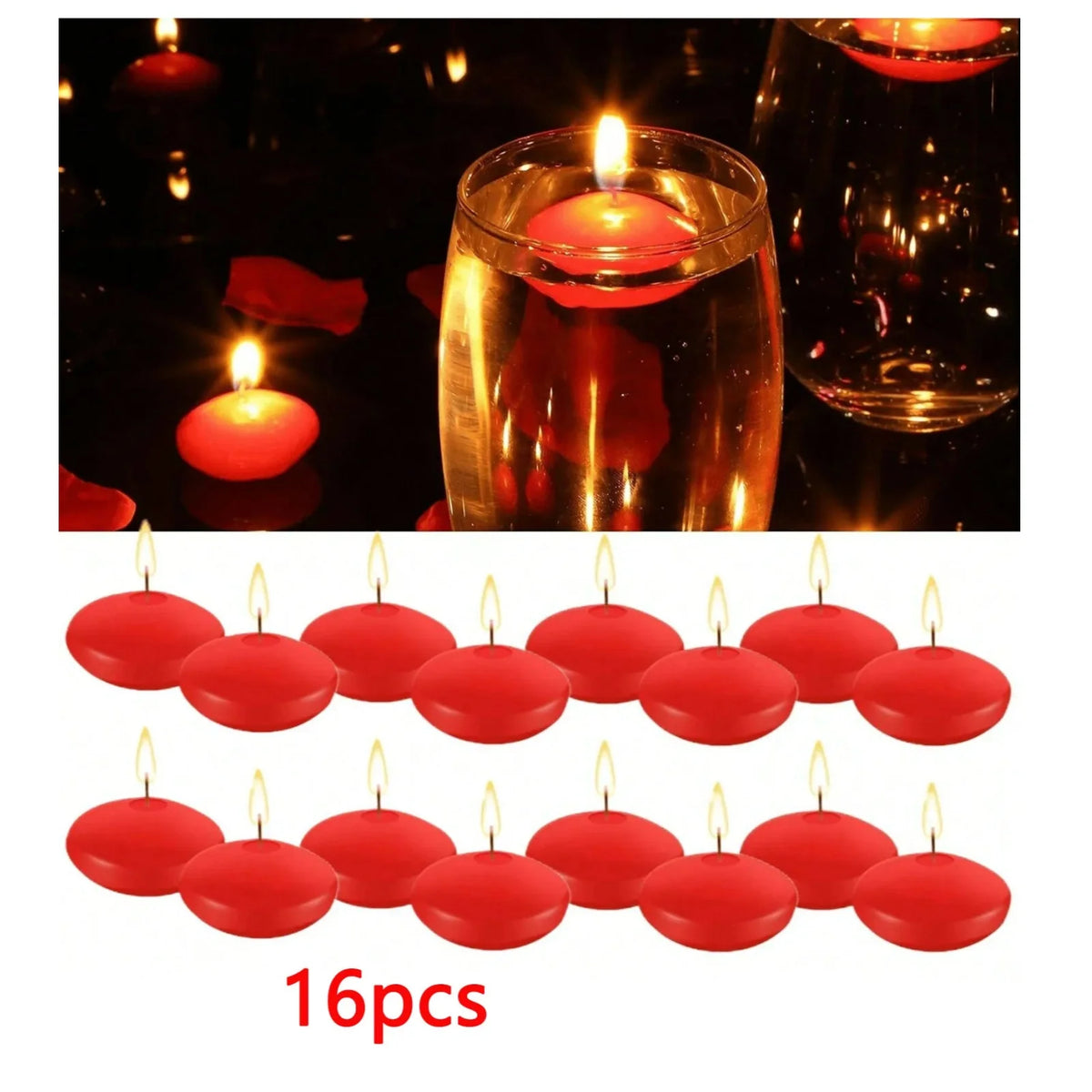 bougies flottantes blanc opaques modernes baignoire décoration st valentin mariage 10 16 pièces