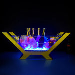 seau bouteilles transparent moderne clips lumineux led rechargeable via usb