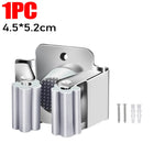 porte balai acier inoxydable support mural salle bain outils nettoyage moderne fixations
