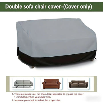 housse protection canapé gris noir uni extérieur moderne poignées polyestère