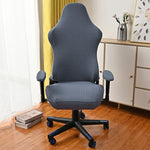 housse chaise élasthanne polyester anti salissures couleurs noir blanc gris moderne ergonomique adjustable roulettes