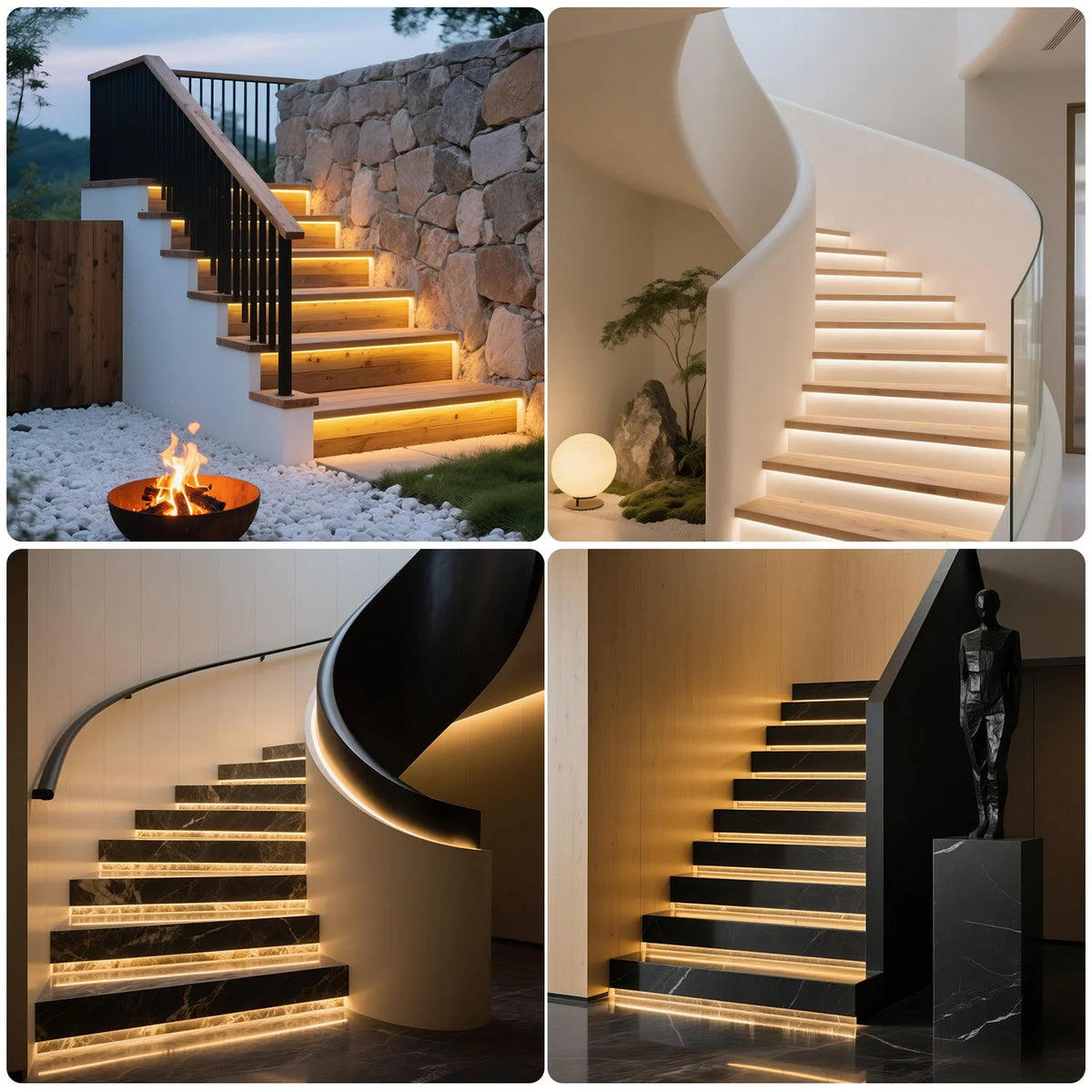 contrôleur d'éclairage led escalier détecteur mouvement pir blanc moderne adhésif 32 canaux 400w 12v