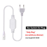 ruban lumineux led blanc lisse moderne clips interrupteur manuel adaptable eu us uk