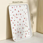 assiettes modernes cerises rouges deco alimentaire maison beige clair multifonctionnelle